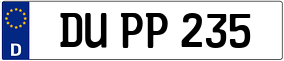 Trailer License Plate